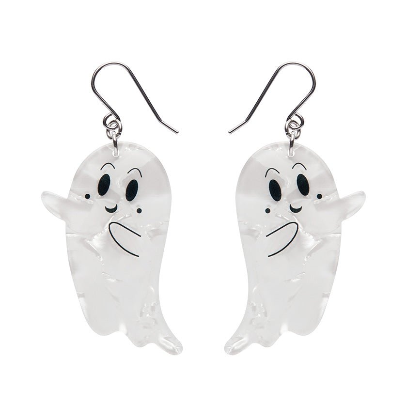 Ghost Drop Earrings - White - Rockamilly - Jewellery - Vintage