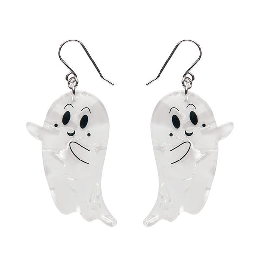 Ghost Drop Earrings - White - Rockamilly - Jewellery - Vintage