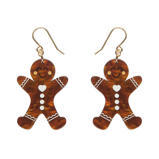 Gingerbread Man Drop Earrings - Rockamilly - Jewellery - Vintage