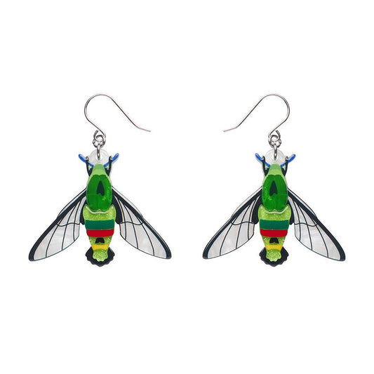 Glimmer the Hawk Moth Drop Earrings - Rockamilly - Jewellery - Vintage