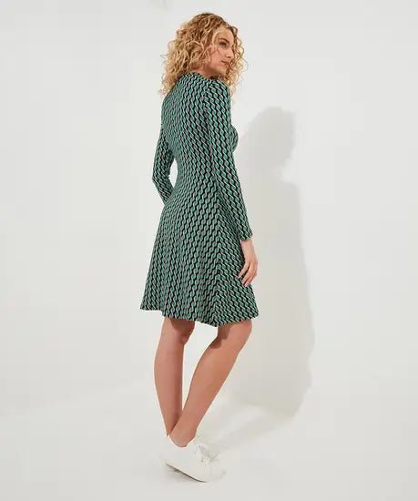 Gorgeous Geo Jersey Dress - Rockamilly - Dresses - Vintage