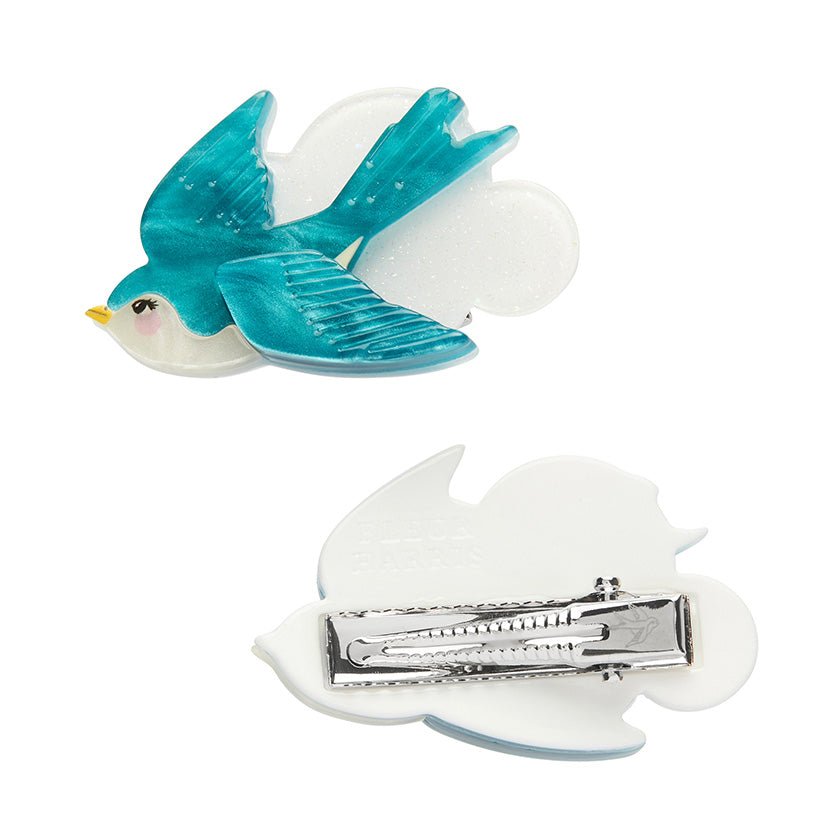 Graceful Swallow Hair Clips Set - 2 Pieces - Rockamilly - Jewellery - Vintage