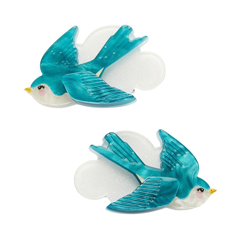 Graceful Swallow Hair Clips Set - 2 Pieces - Rockamilly - Jewellery - Vintage