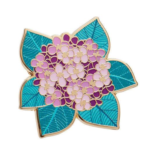 Heavenly Hydrangea Enamel Pin - Rockamilly - Jewellery - Vintage