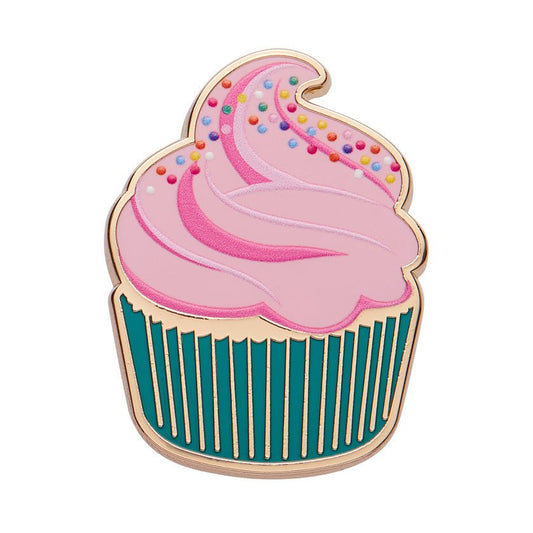 Iced Cupcake Enamel Pin - Rockamilly - Jewellery - Vintage