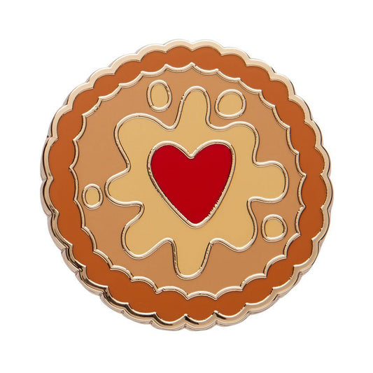 Jammy Dodger Enamel Pin - Rockamilly - Jewellery - Vintage