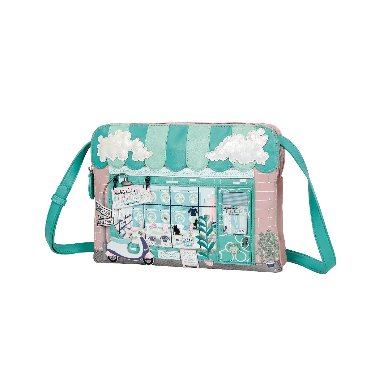 Bubble Cats Laundromat ~ Bella Bag