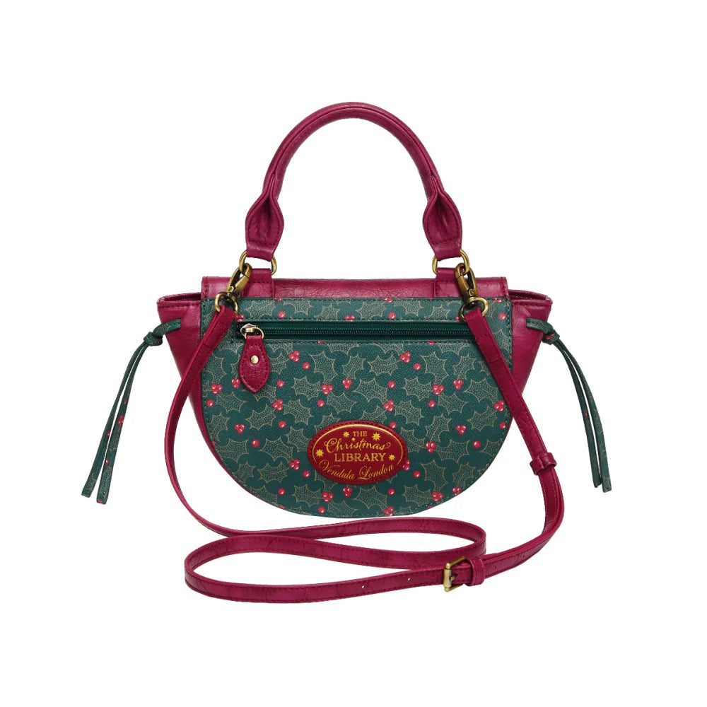 Vendula Christmas Library ~ Winged Top Handle Bag