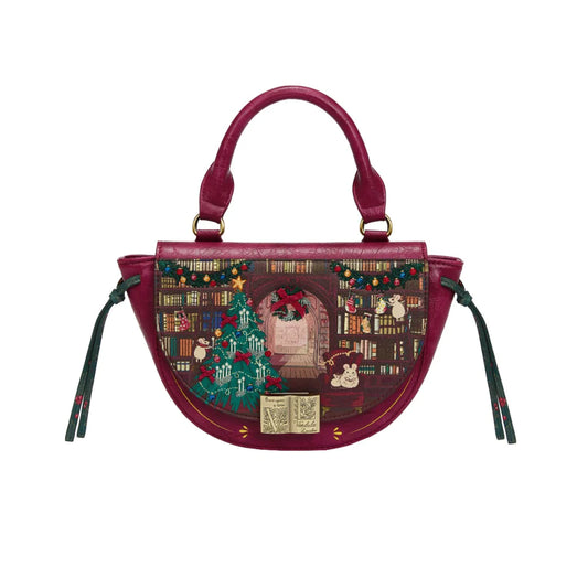 Vendula Christmas Library ~ Winged Top Handle Bag