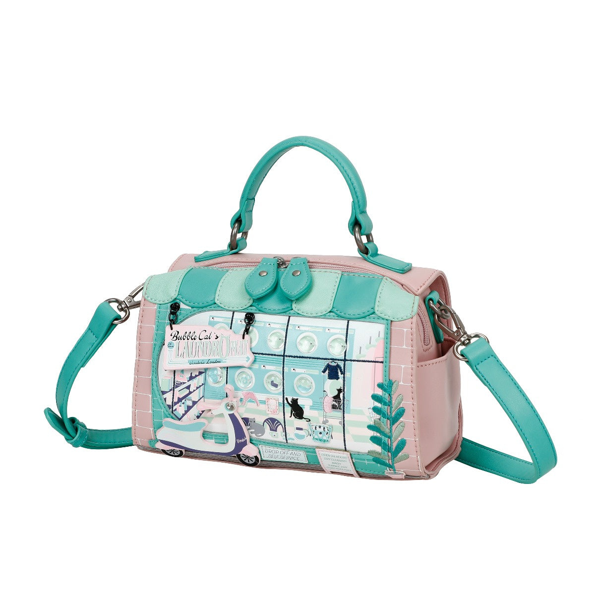 Bubble Cats Laundromat ~ Hollis Bag