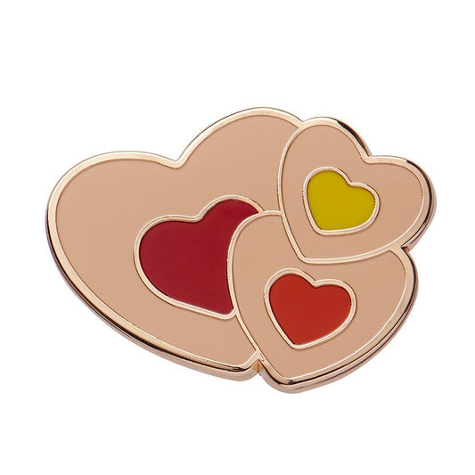 Lolly Heart Cookies Enamel Pin - Rockamilly - Jewellery - Vintage