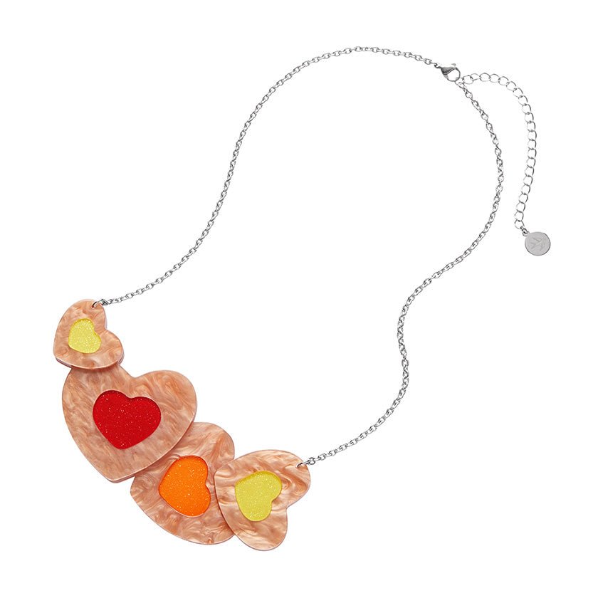 Lolly Heart Cookies Necklace - Rockamilly - Jewellery - Vintage