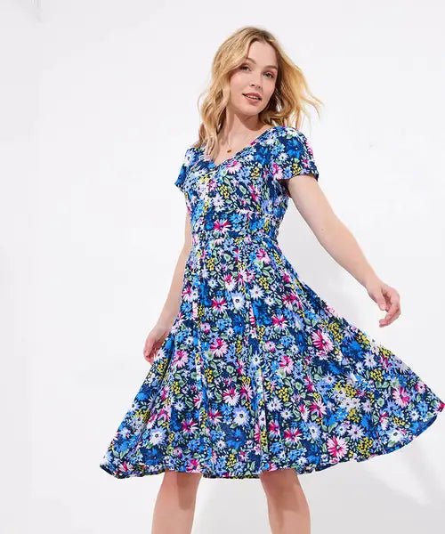 Lyla Floral Dress - Rockamilly - Dresses - Vintage