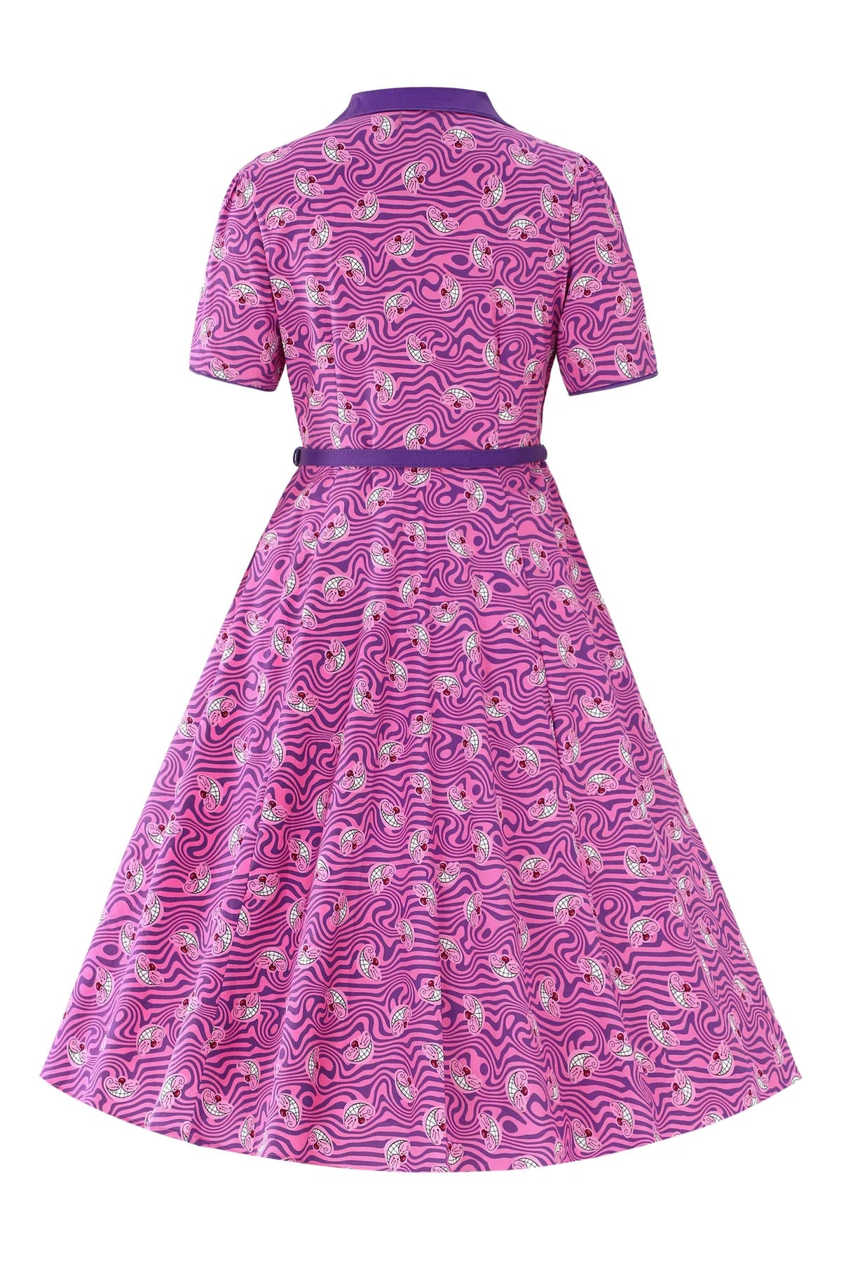 Lily Retro-Kleid – Totenkopf-Print