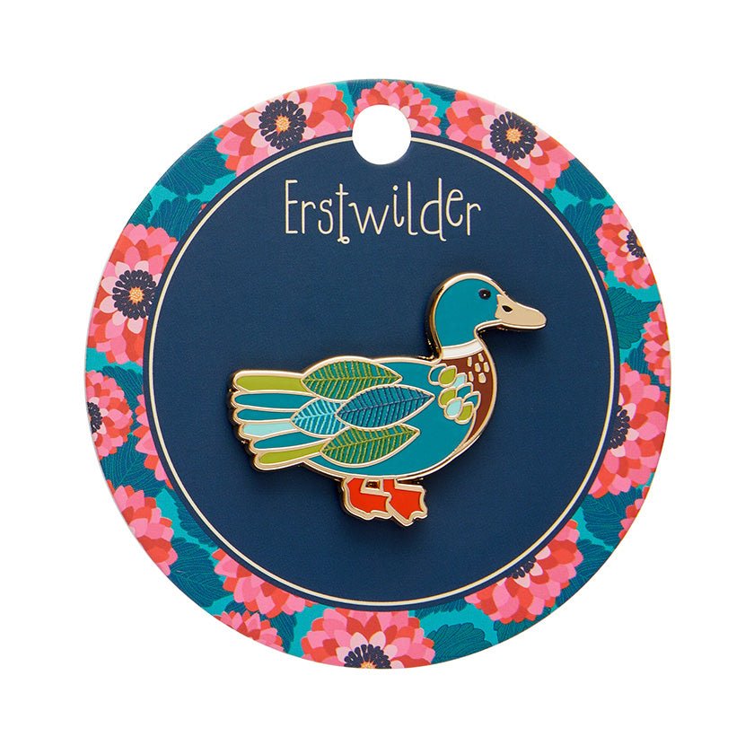 Mighty Mallard Enamel Pin - Rockamilly - Jewellery - Vintage