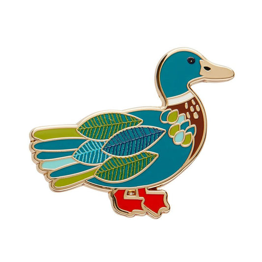 Mighty Mallard Enamel Pin - Rockamilly - Jewellery - Vintage