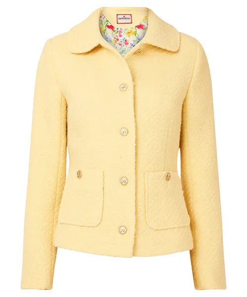 Nancy Vintage Tweed Jacket - Yellow - Rockamilly - Dresses - Vintage