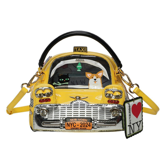 New York City Cats & Corgis Taxi - Grab Bag - Rockamilly - Bags & Purses - Vintage