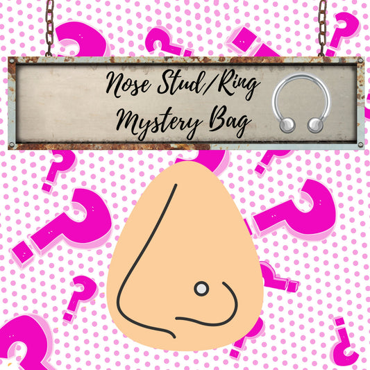 Nose Stud/Rings Various Mixed Bag - Rockamilly - Mystery Box - Vintage