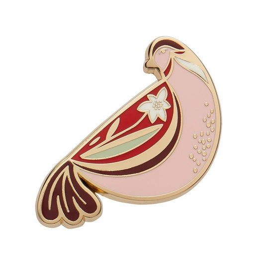 Partridge Perfection Enamel Pin - Rockamilly - Jewellery - Vintage