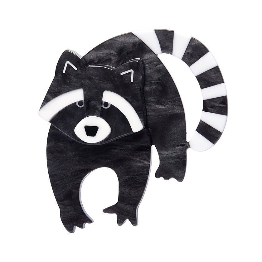 Randy Raccoon Brooch - Rockamilly-Jewellery-Vintage