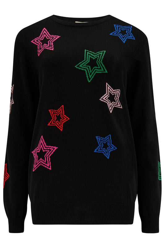 Rita Jumper - Rainbow Stars - Rockamilly - Knitwear - Vintage