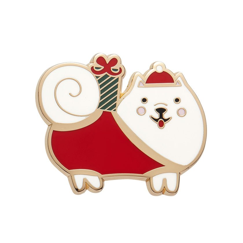 Santa Paws Enamel Pin - Rockamilly - Jewellery - Vintage