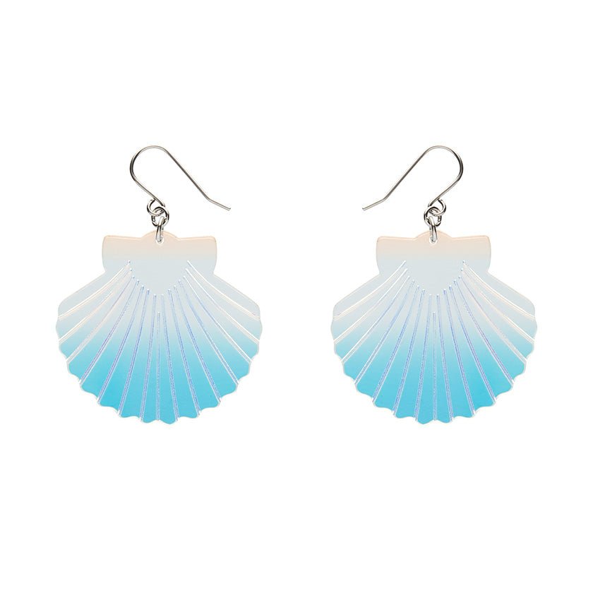 Sea Shell Drop Earrings - Iridescent - Rockamilly - Jewellery - Vintage