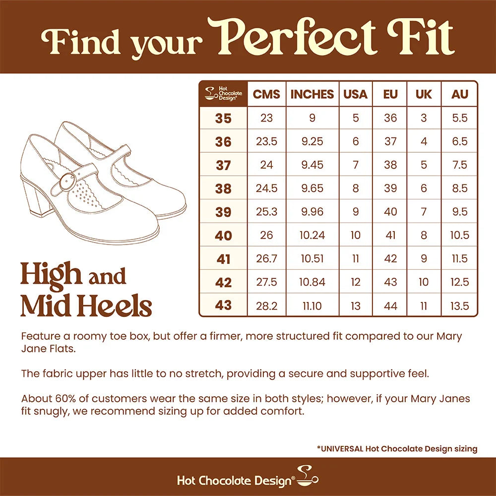 Widows Bloom ~ Mid Heels