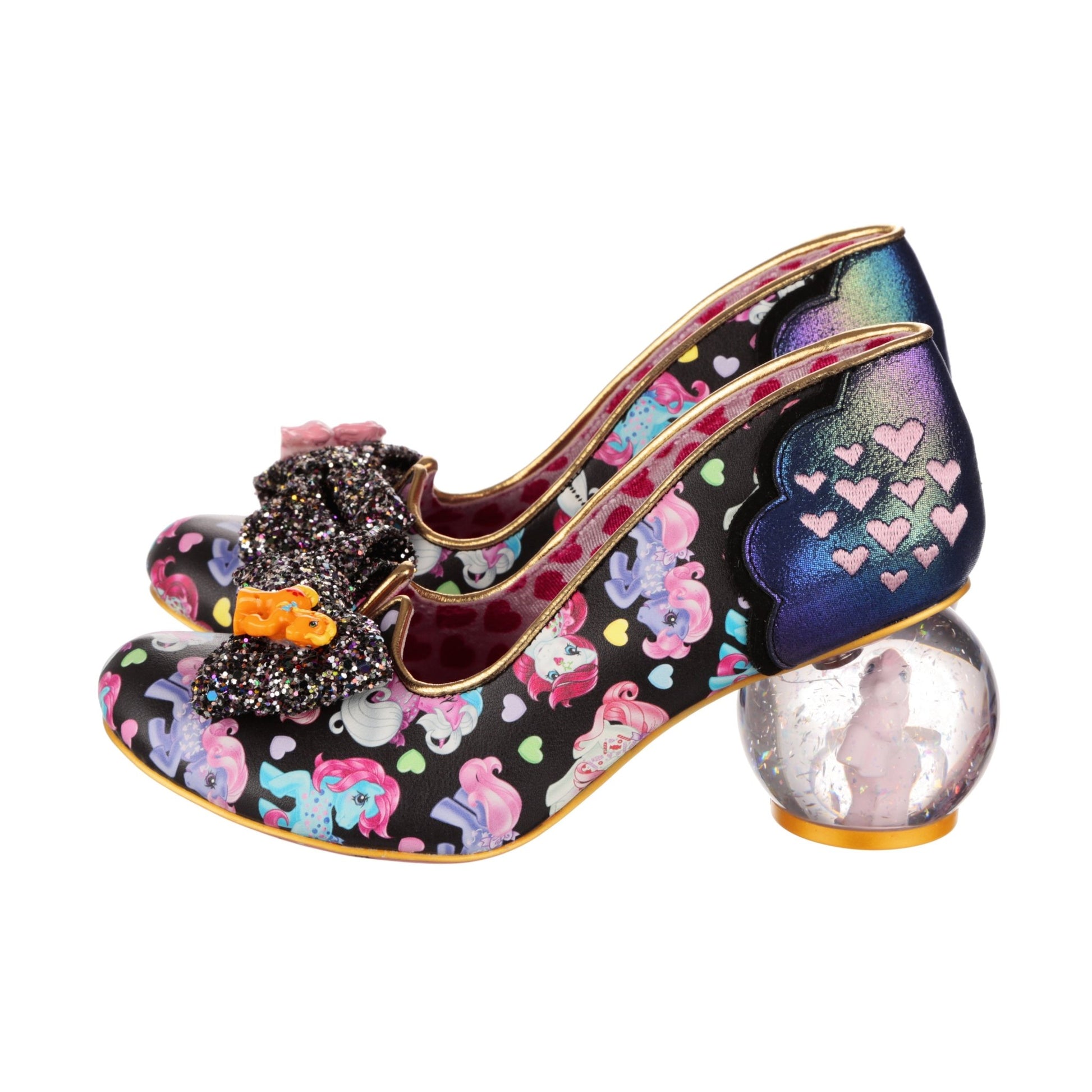 Sparkle Heart Black - Rockamilly - Shoes - Vintage