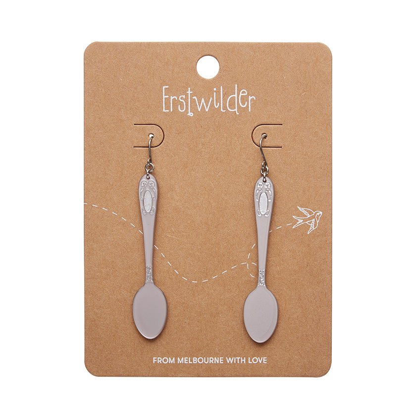 Spoon Please Drop Earrings - Silver - Rockamilly - Jewellery - Vintage