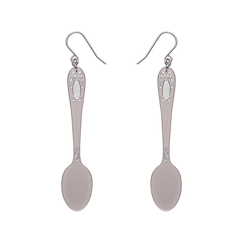 Spoon Please Drop Earrings - Silver - Rockamilly - Jewellery - Vintage