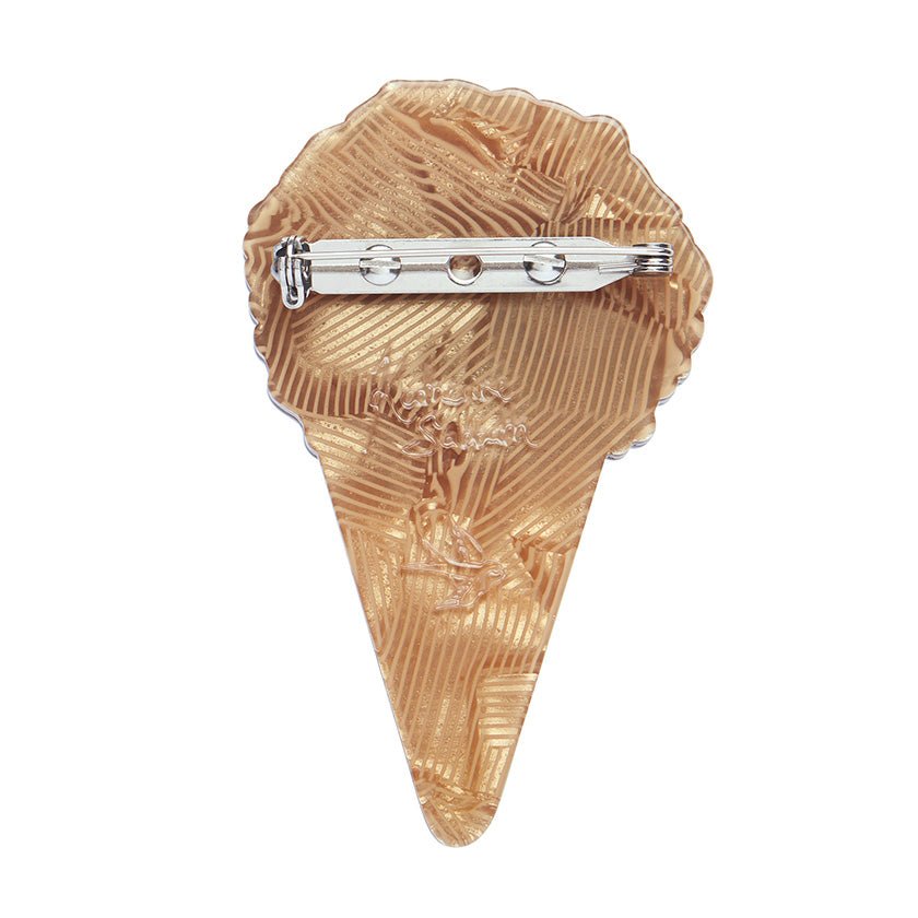 Sprinkles Ice Cream Cake Cone Brooch - Rockamilly - Jewellery - Vintage