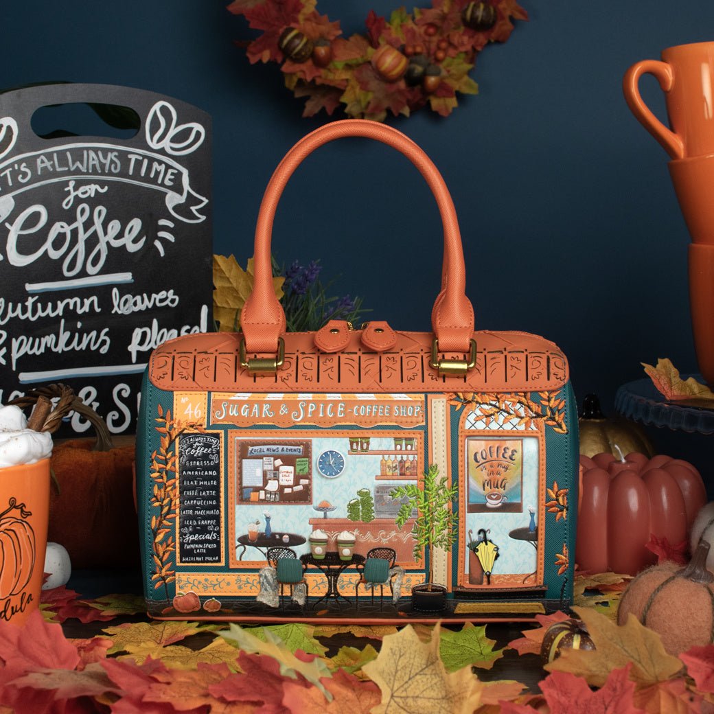 Sugar & Spice Coffee Shop - Speedy Bowler Bag - Rockamilly - Bags & Purses - Vintage