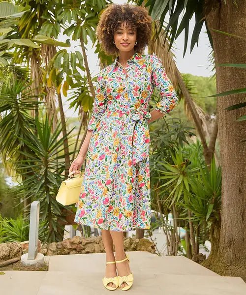 Sunshine Days Cotton Shirt Dress - Rockamilly - Dresses - Vintage