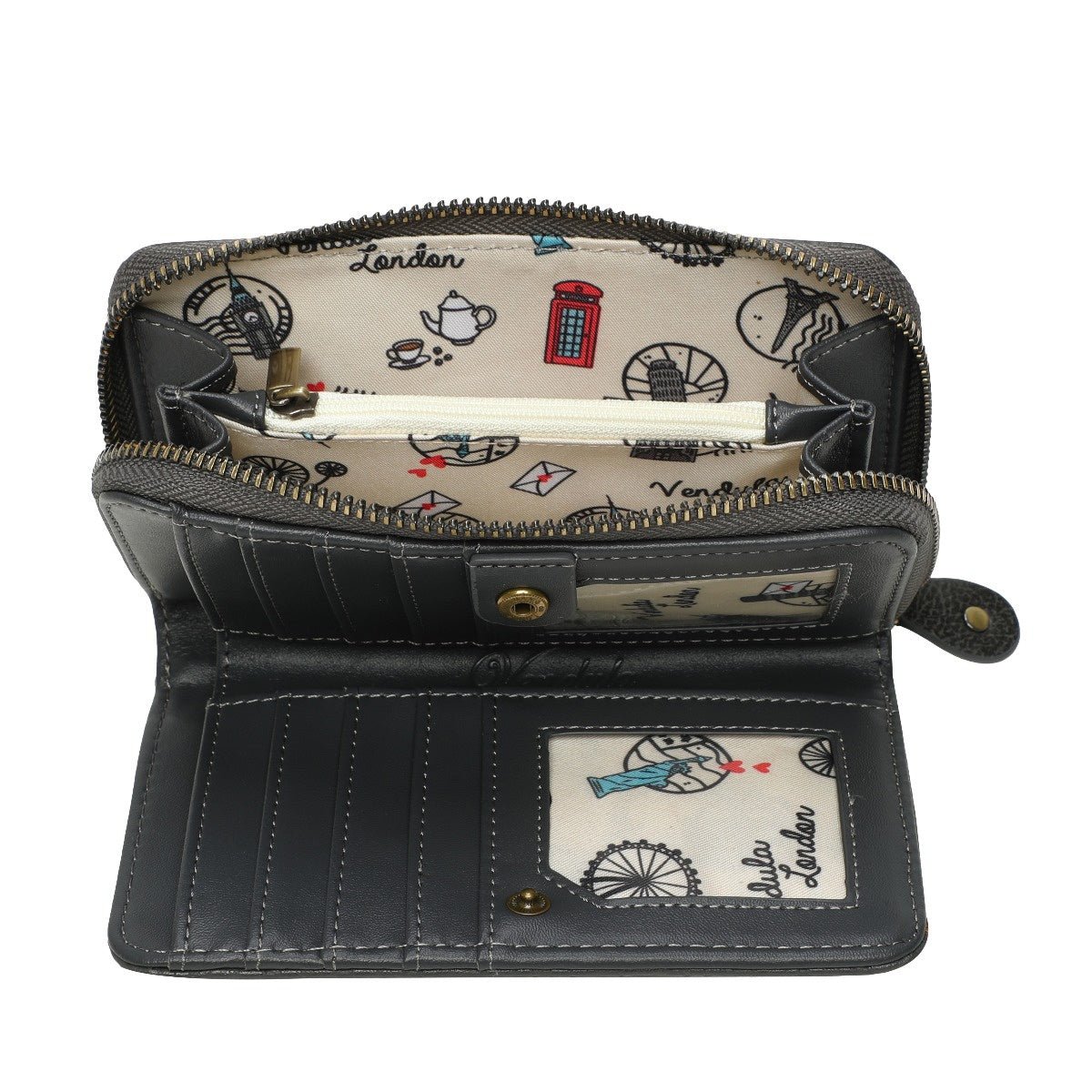 The Witches Pantry Medium Zip Around Wallet - Rockamilly - Bags & Purses - Vintage