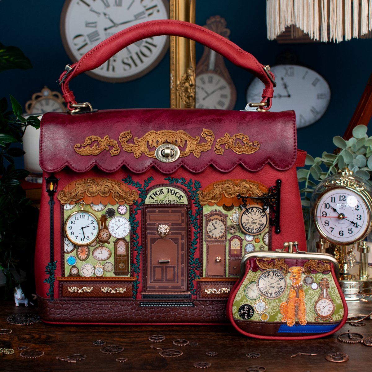 Tick Tock Clock Shop Grace Bag - Rockamilly - Bags & Purses - Vintage