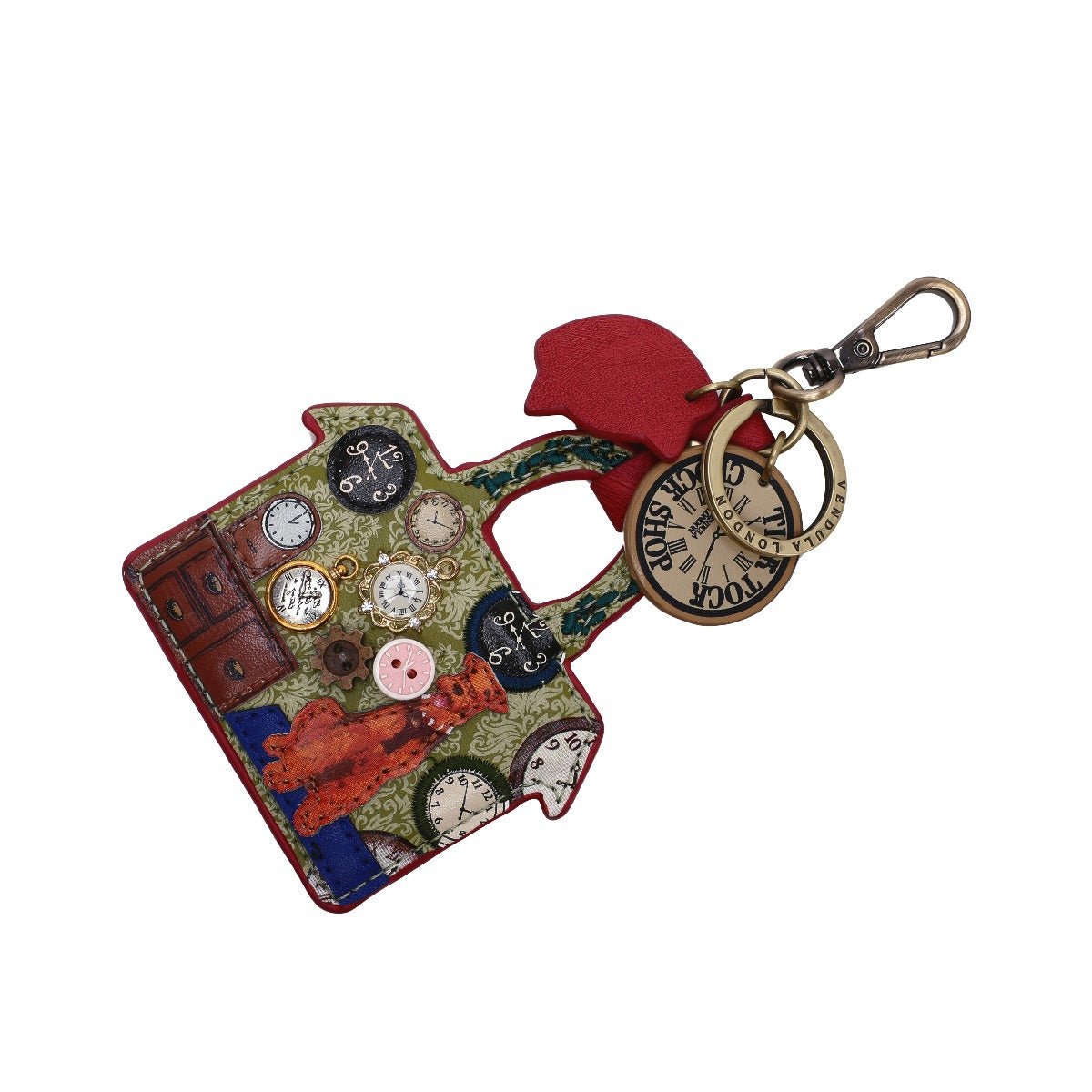 Tick Tock Clock Shop Keyring Charm - Rockamilly - Bags & Purses - Vintage