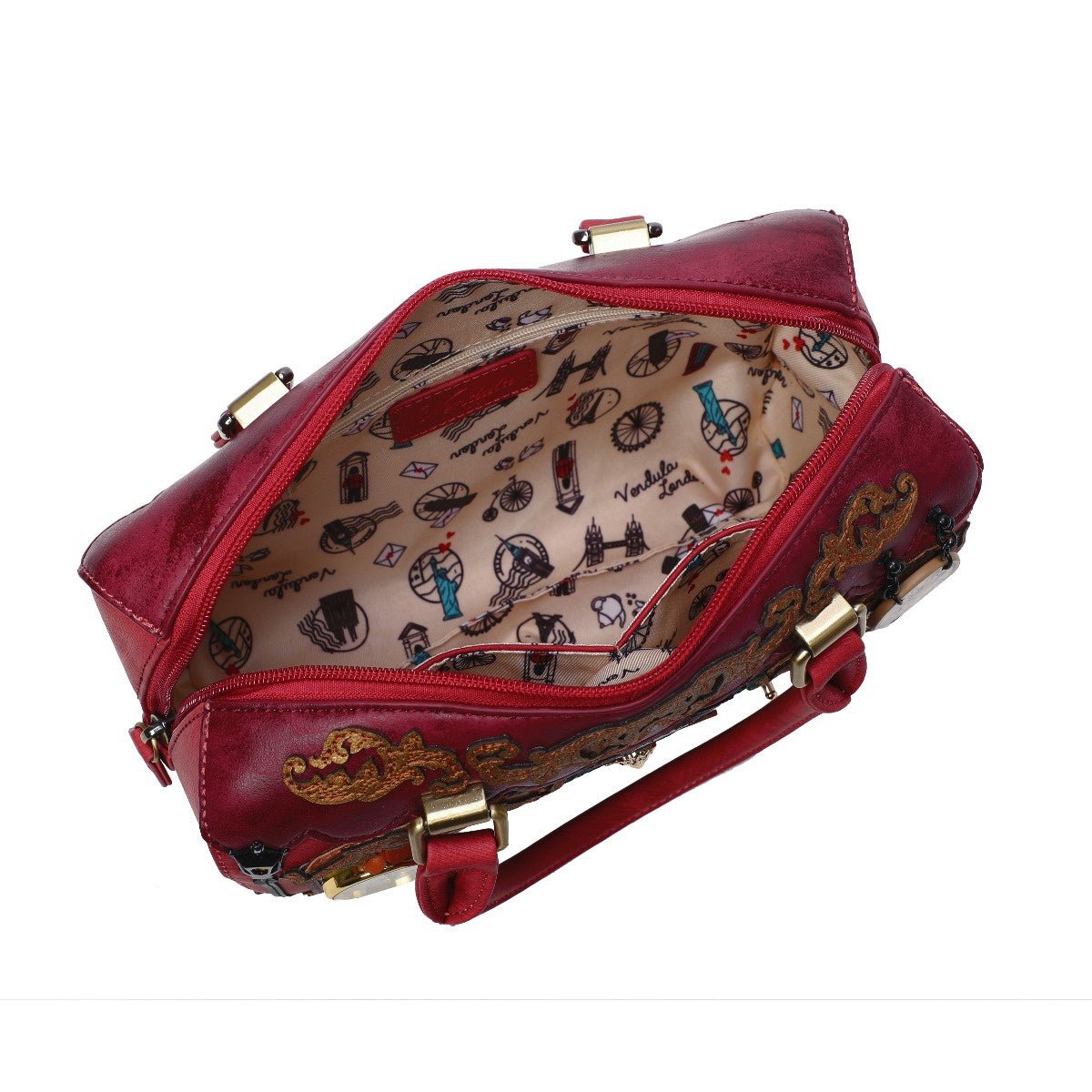 Tick Tock Clock Shop Speedy Bowler Bag - Rockamilly - Bags & Purses - Vintage