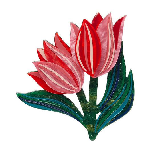 Timeless Tulips Brooch - Rockamilly - Jewellery - Vintage