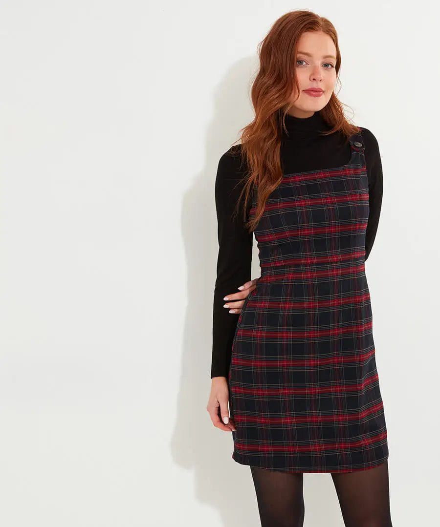 Trudy Check Pinafore Dress - Rockamilly - Dresses - Vintage