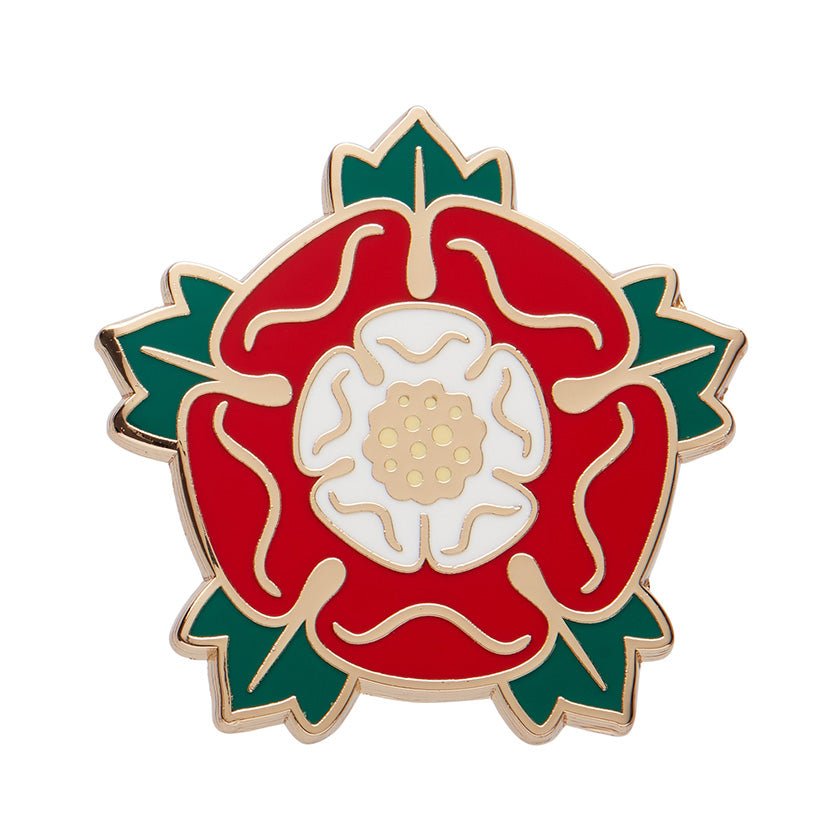 Tudor Rose Enamel Pin - Rockamilly - Jewellery - Vintage