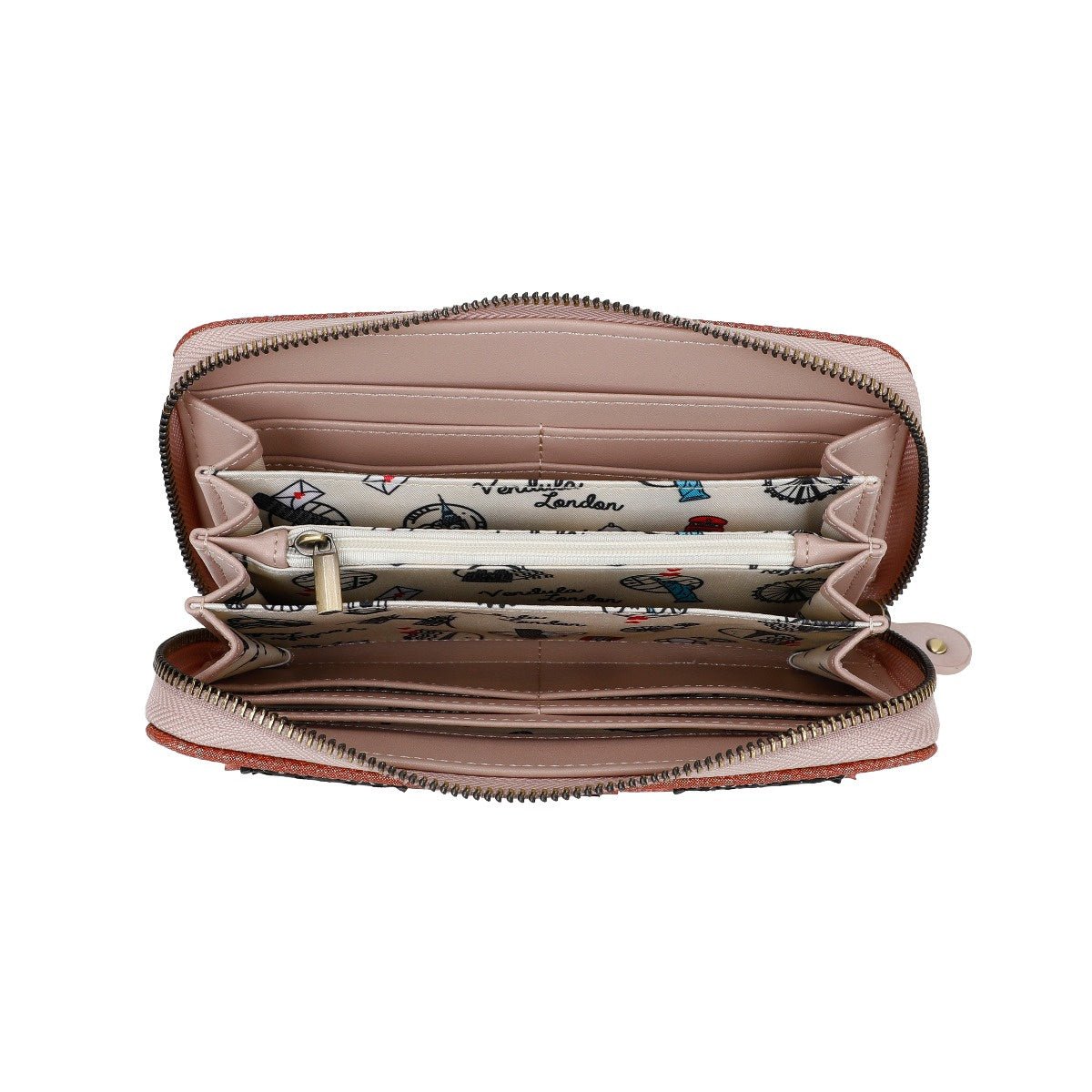 Vendula Perfumery - Large Zip Around Wallet (Blush Edition) - Rockamilly - Bags & Purses - Vintage