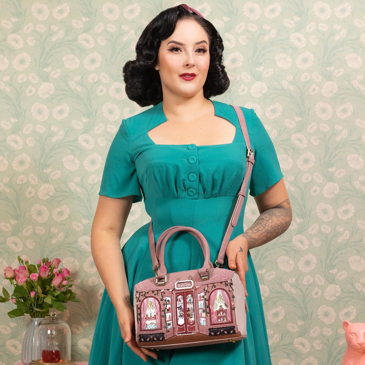 Vendula Perfumery - Speedy Bowler Bag (Blush Edition) - Rockamilly - Bags & Purses - Vintage