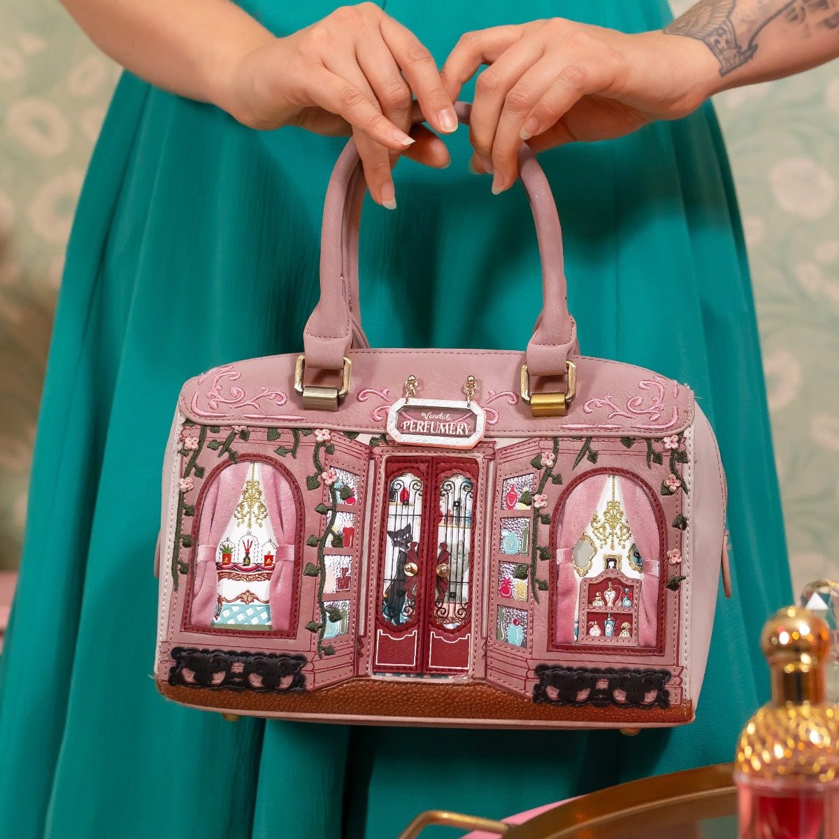 Vendula Perfumery - Speedy Bowler Bag (Blush Edition) - Rockamilly - Bags & Purses - Vintage