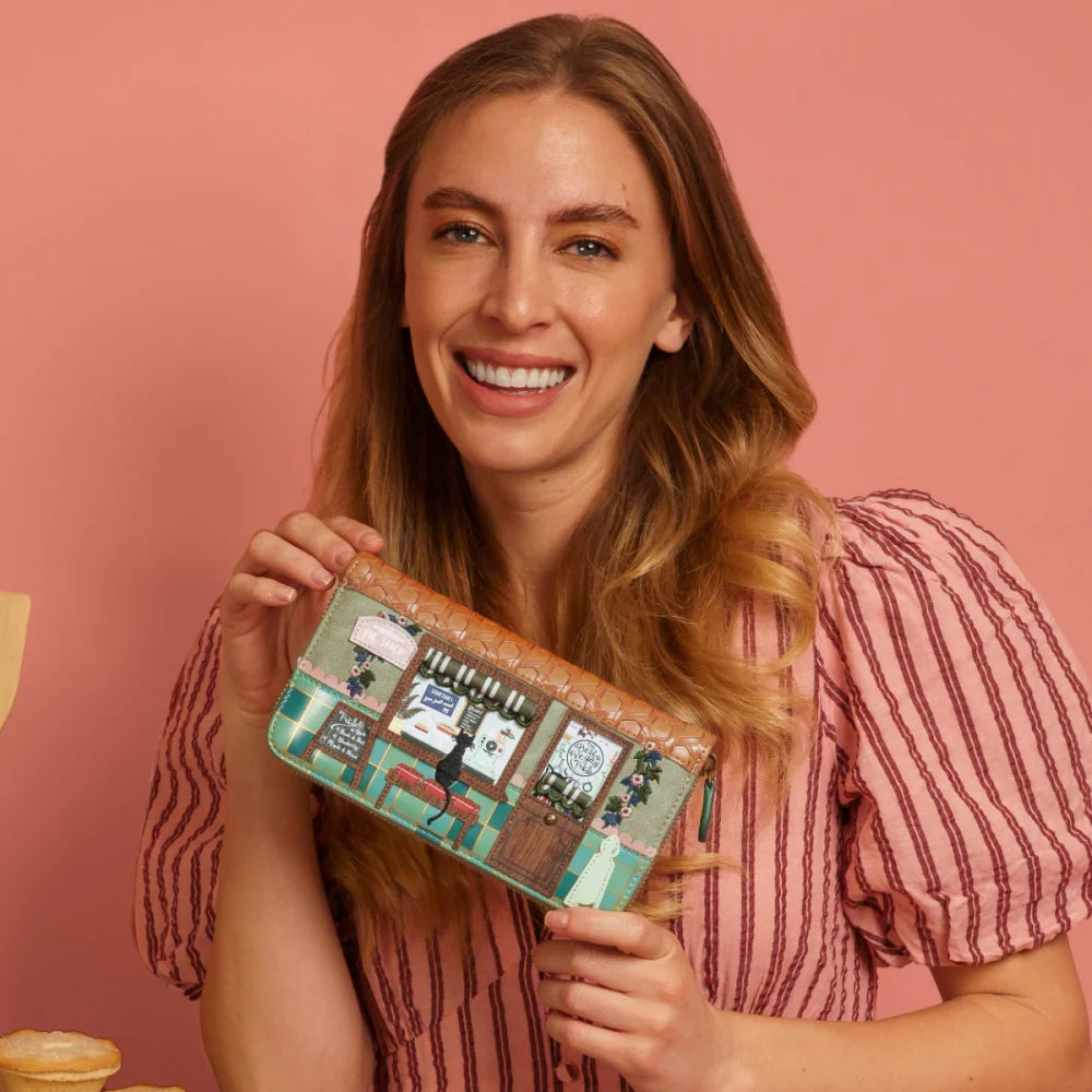 Vendula Pie Shop ~ Large Zip Around Wallet