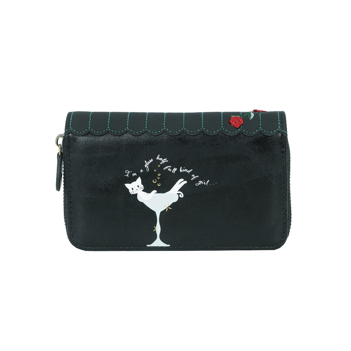 Vendula's Purrlesque Club - Medium Ziparound Wallet - Rockamilly - Bags & Purses - Vintage