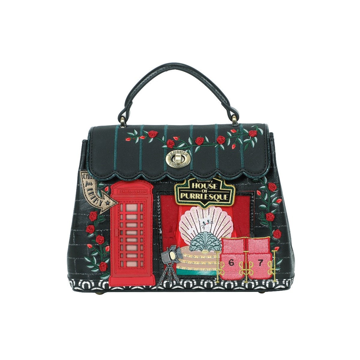 Vendula's Purrlesque Club - Mini Grace Bag - Rockamilly - Bags & Purses - Vintage