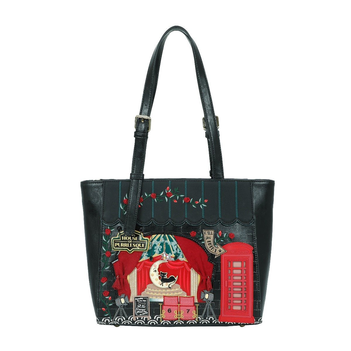 Vendula's Purrlesque Club - Shopper Bag - Rockamilly - Bags & Purses - Vintage