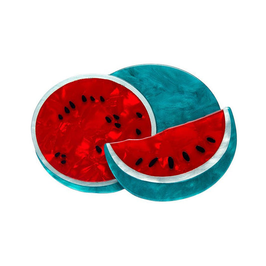 Viva la Vida Watermelons Brooch - Rockamilly-Jewellery-Vintage